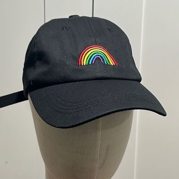 Brand New!! Rainbow embroidered baseball cap, hat - Picture 1 of 5